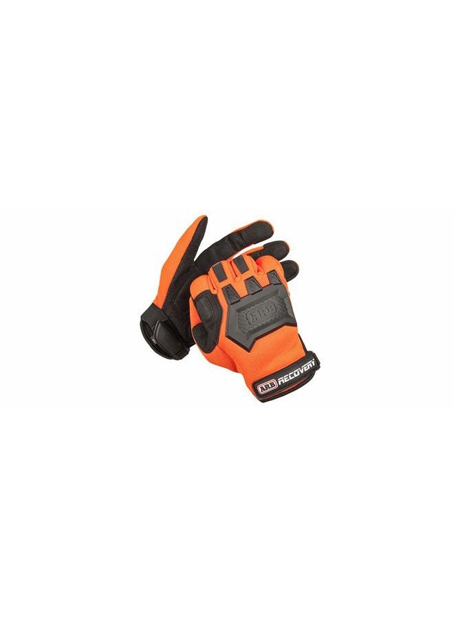 ARB Premium Recovery Winch Offroad Work Gloves Unisex, Cut and Impact Resistant, Hi-Vis Orange, All Purpose, Touch Screen Compatible, Adjustable Wrist Strap, Tactile Padded Palms, One Size Fits Most - Image 1